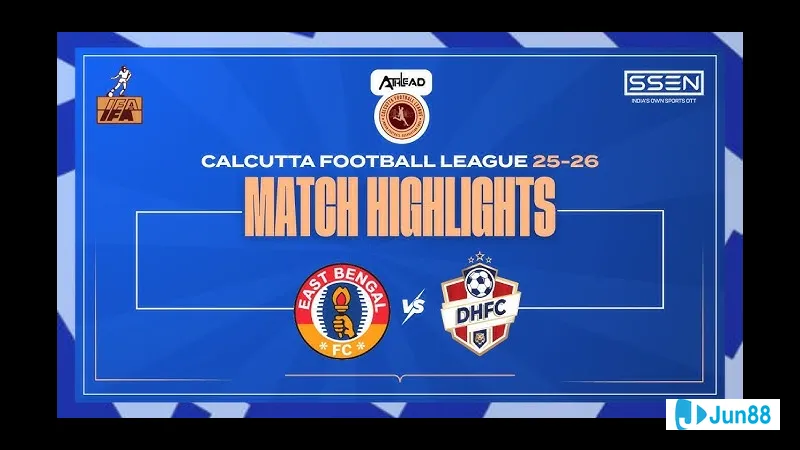 Hành động trong trận đấu giữa Kalighat và Railway