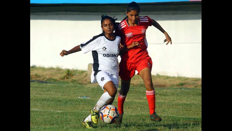 Trận bóng đá giữa đội Chhattisgarh và Odisha